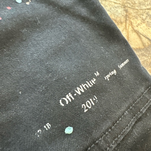 OFF-WHITE Hybrid Carpenter Denim Pants Paint Splatter Jeans - Picture 3 of 10